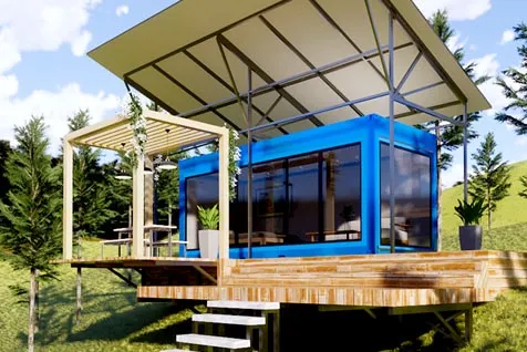 Casa de contêineres dobráveis ​​pré -fabricados